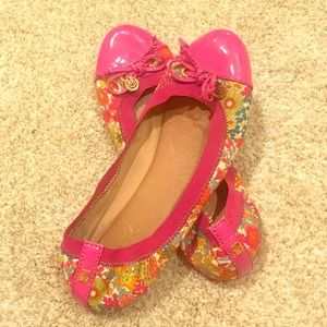 Sperry Pink Floral Ballet Flats